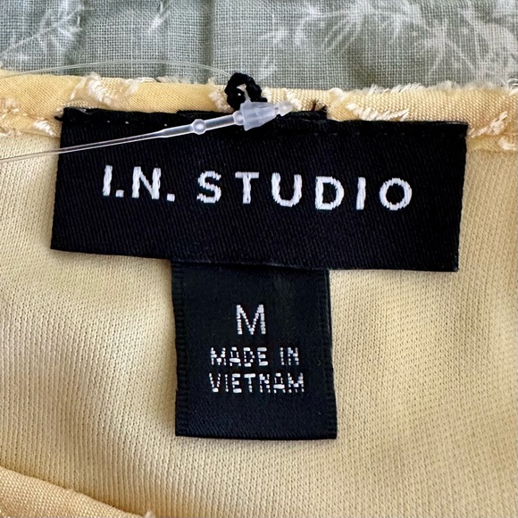 I.N. Studio Soft Yellow Blouse - Picture 9 of 12